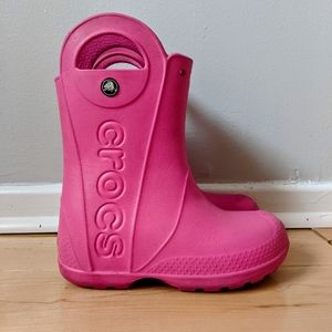 CROCS Pink/Fuschia C13  Rain Boots